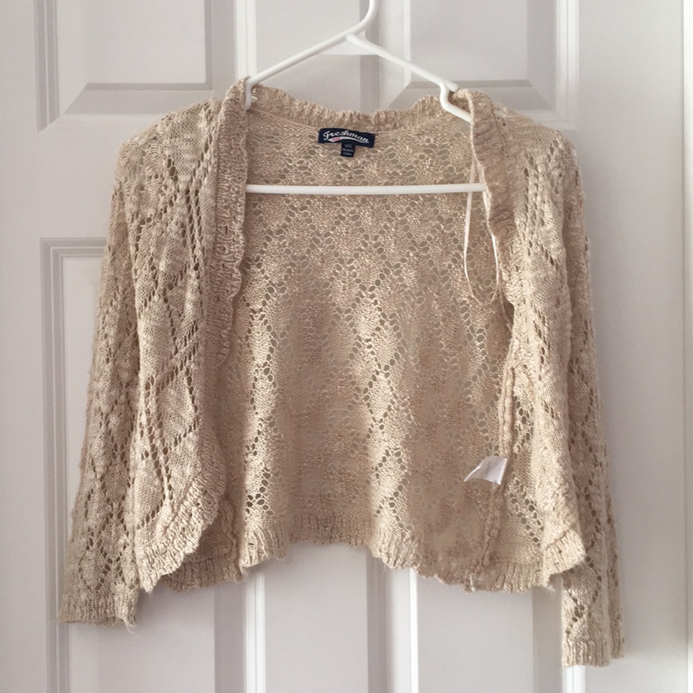 Freshman tan cardigan